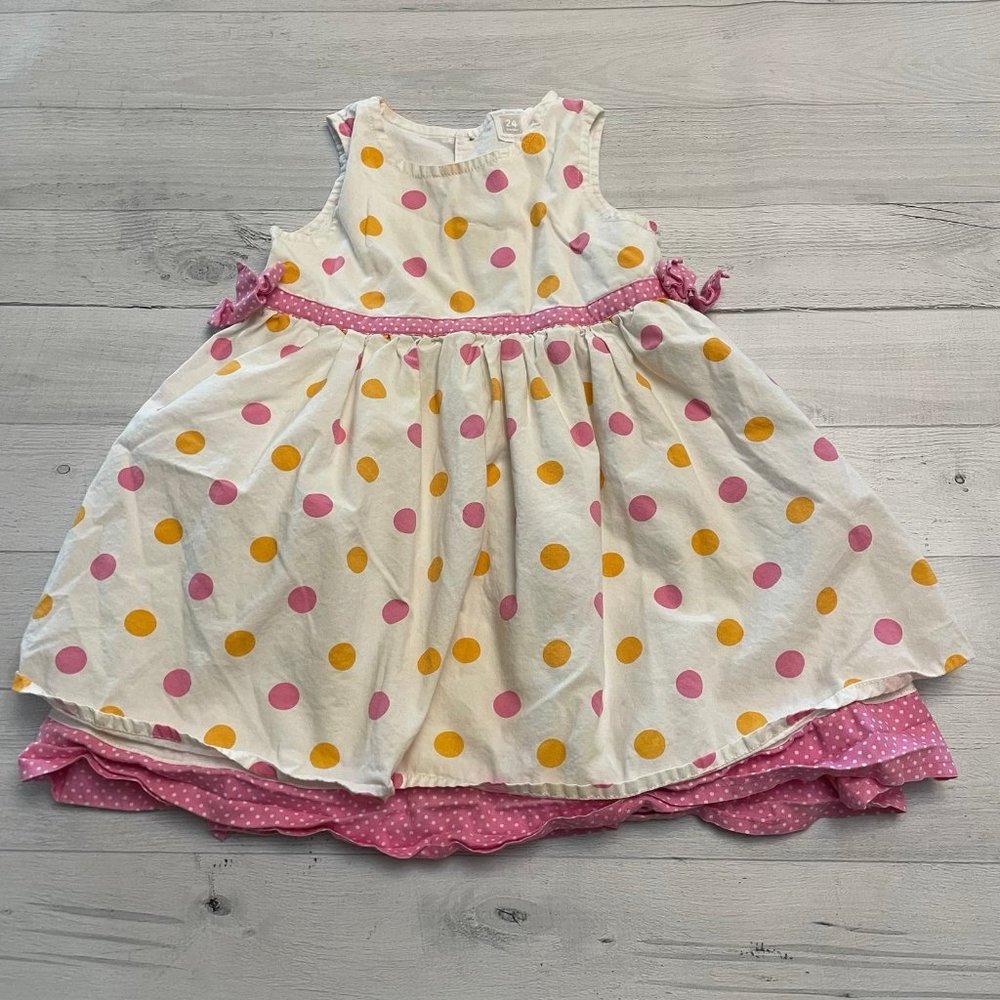 Carters baby girl polka dot dress 24 months